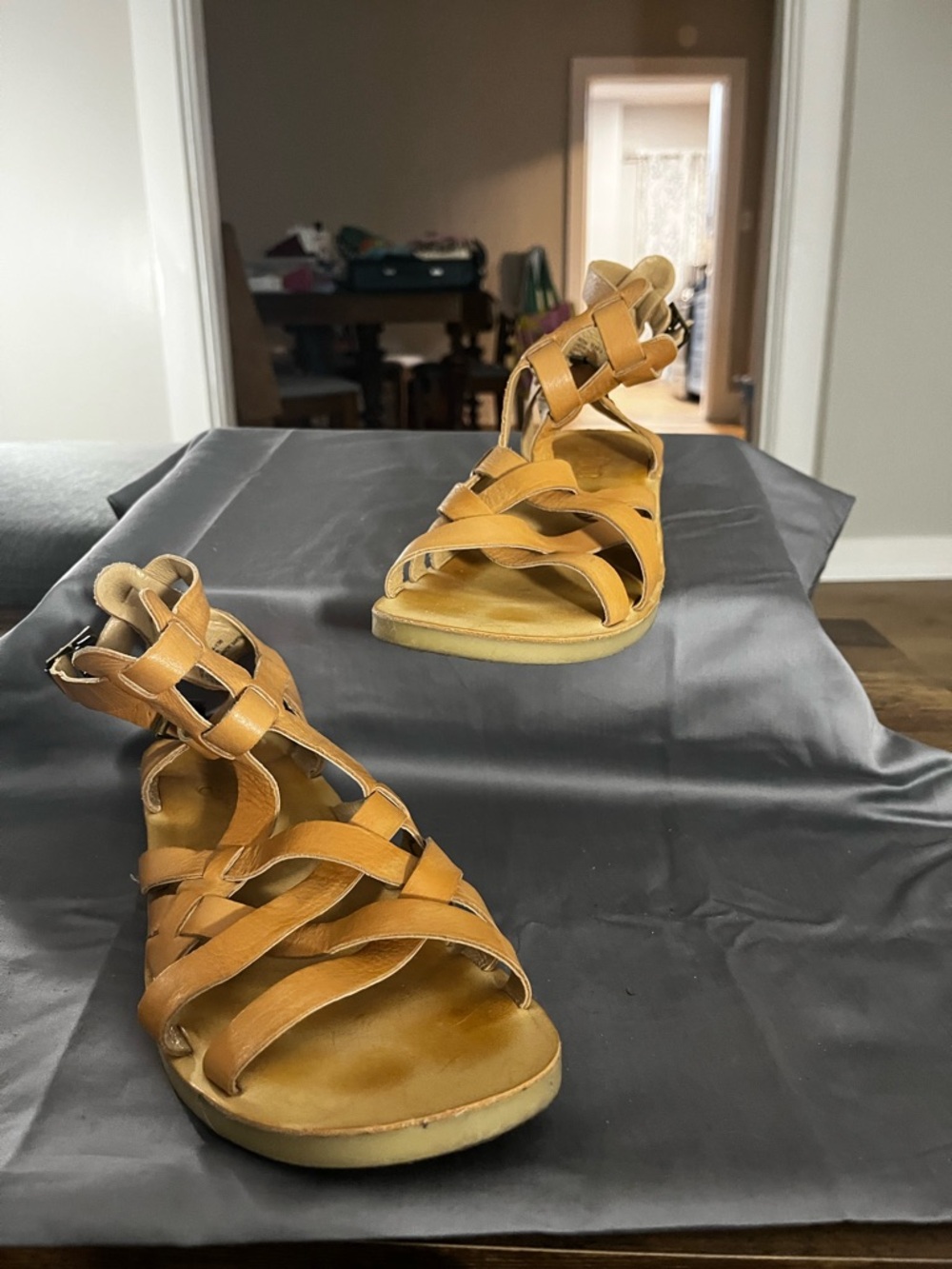 Latigo Tan Leather Gladiator Sandals